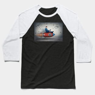 businessman's rocket speed Baseball T-Shirt